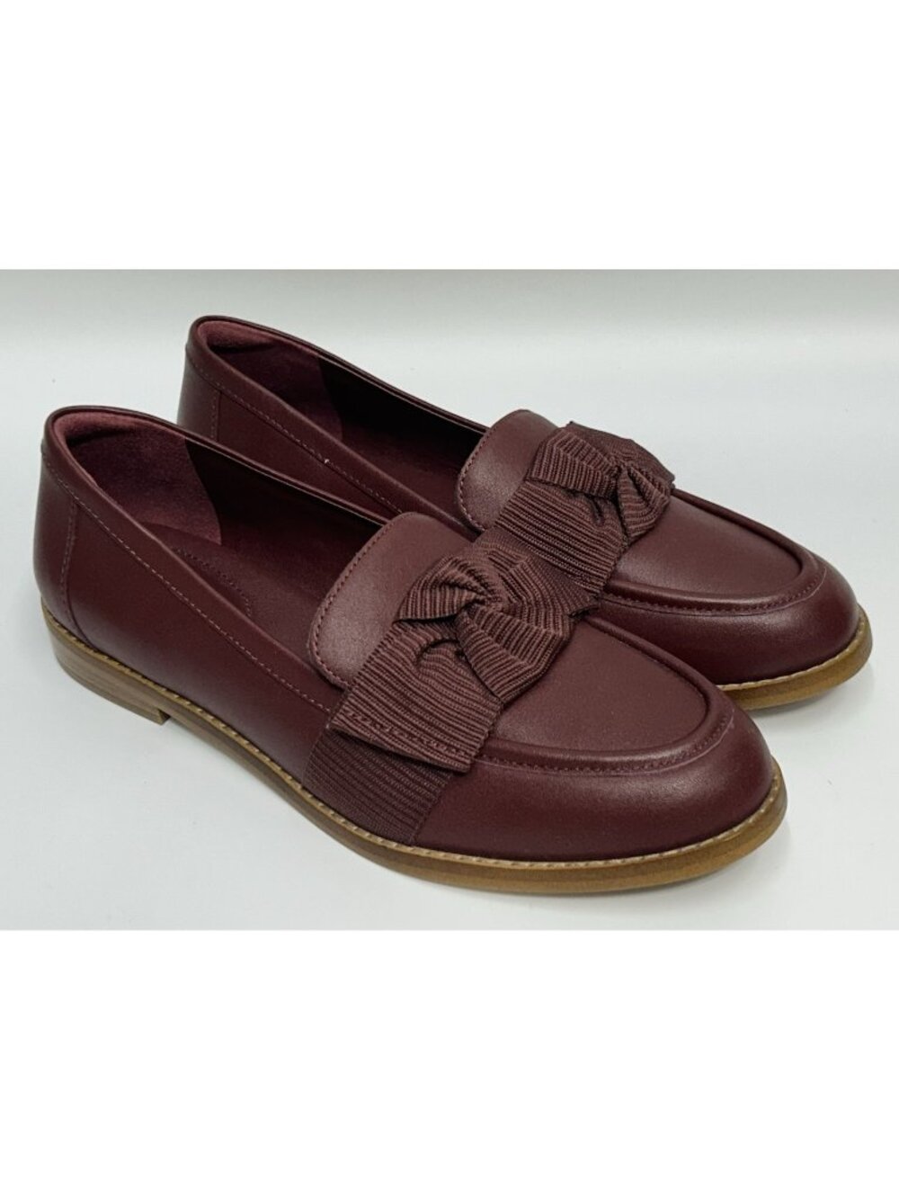 NEW Quince Italian Leather Penny Loafer Womens 8 Win Burgundy Preppy Work Office